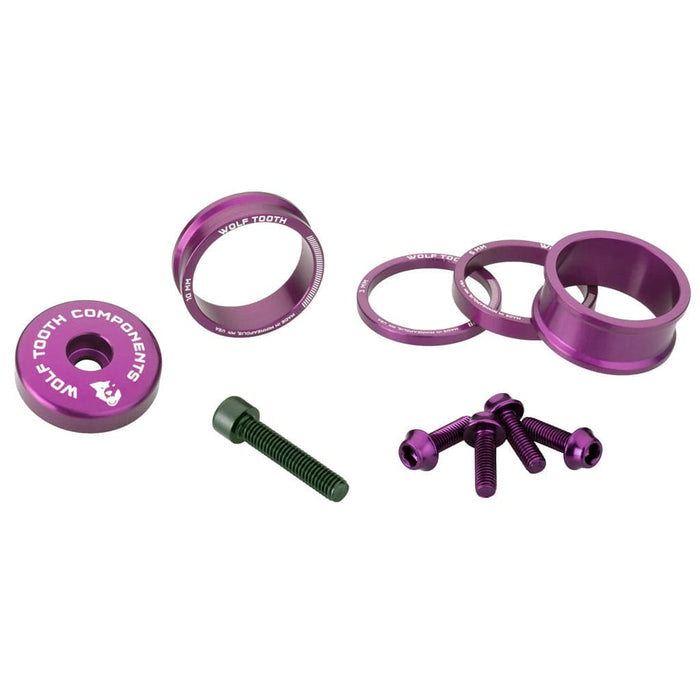 Wolf Tooth Anodized Color Kit Bicycle Headset Spacers