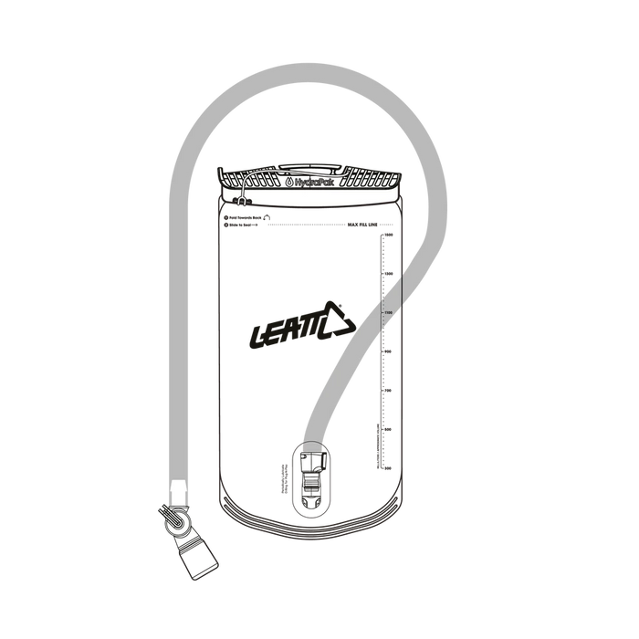 Leatt Bladder HydraPak/Leatt 1.5L vertical w tube & bite valve ADV Jac Bicycle Hydration Bags Accessories