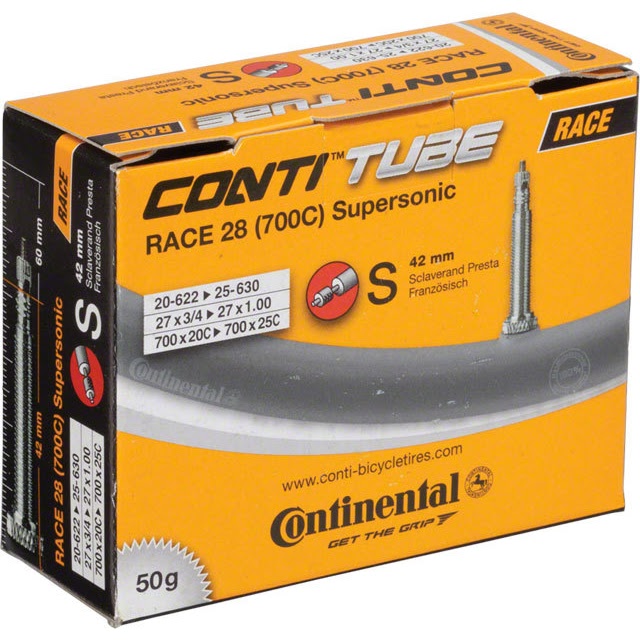 Continental Supersonic Tube Inner with Presta Valve Bicycle Tubes