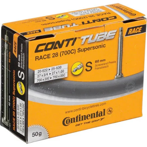 Continental Supersonic Tube Inner with Presta Valve Bicycle Tubes