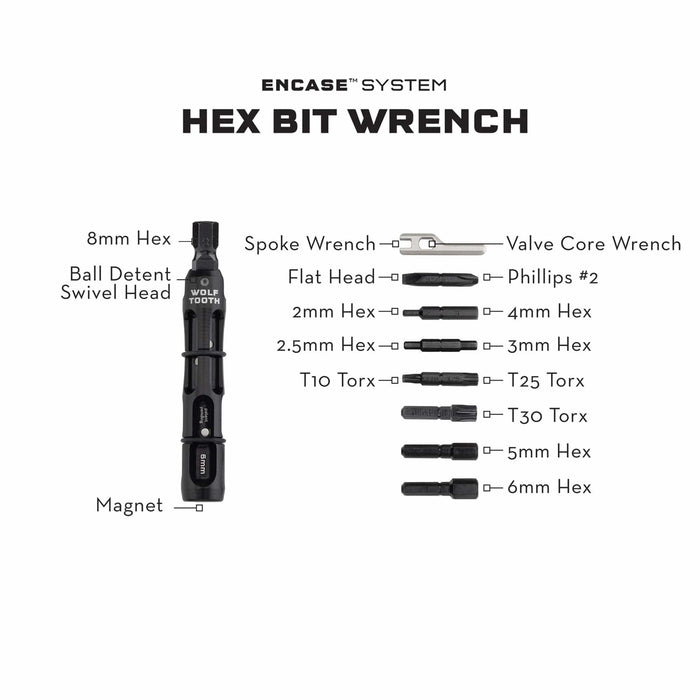 Wolf Tooth EnCase System Hex Bit Wrench Bicycle Multi Tools