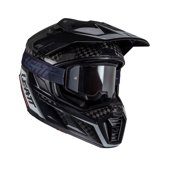Leatt Helmet Kit ADV 9.5 Carbon with 4.5 Iriz Goggle - Adventure Motorcycle Helmet
