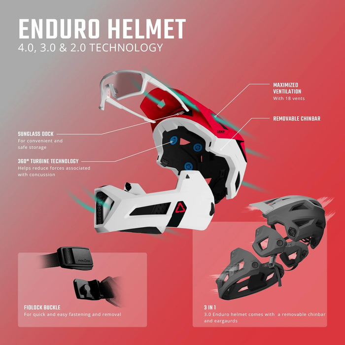 Leatt MTB Enduro 4.0 V23 Stealth Bicycle Helmets