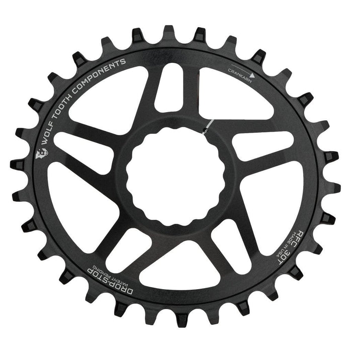 Wolf Tooth Oval Direct Mount Bicycle Chainrings for Race Face Cinch - Drop-Stop A