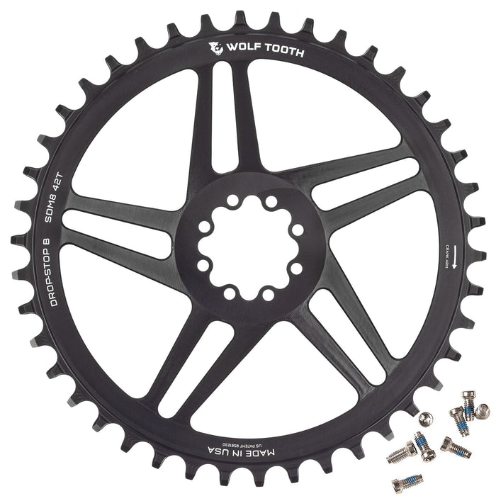 Wolf Tooth Direct Mount Chainrings for SRAM 8-Bolt Gravel / Road Cranks
