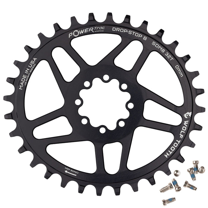 Wolf Tooth Oval Direct Mount Bicycle Chainrings for SRAM 8-Bolt Mountain Cranks