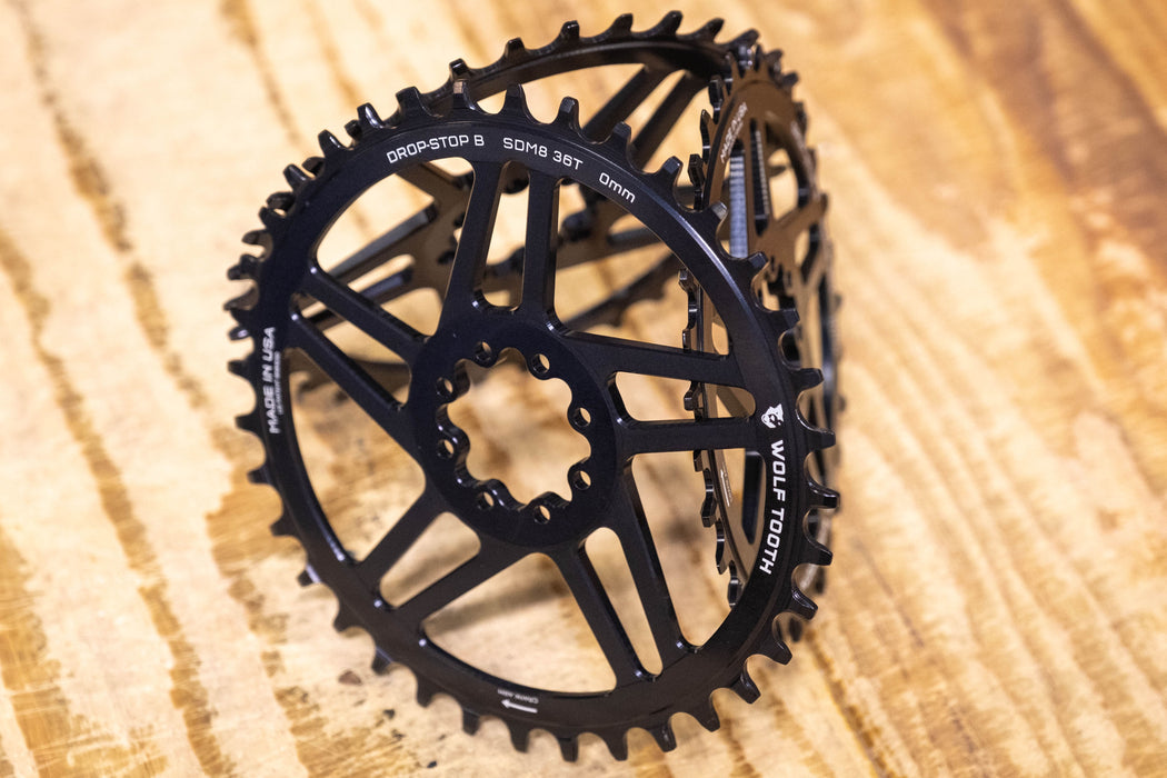 Wolf Tooth Direct Mount Bicycle Chainrings for SRAM 8-Bolt Mountain Cranks