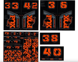 FOX Fork and Shock Decal Kit Bicycle Stickers