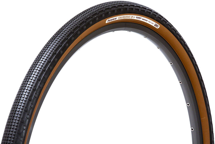 Panaracer GravelKing SK Plus Tire - 700 x 35 Tubeless Folding Black/Brown ProTite Protection