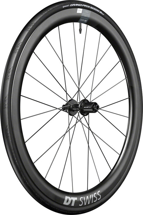 DT Swiss ERC 1400 DiCut 45 Rear Wheel - 700 12 x 142mm Center-Lock HG11 Road/XDR Ratchet EXP 36 Black WTS w/GP5000 STR Tire