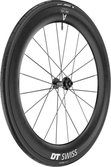 DT Swiss ARC 1400 DiCut 65 Front Wheel - 700 12 x 100mm Center-Lock Black WTS w/Aero 111 Tire