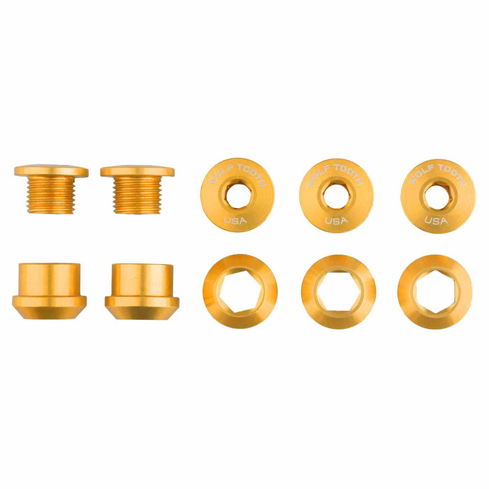 Wolf Tooth Set of 5 Bicycle Chainrings Bolts+Nuts for 1X