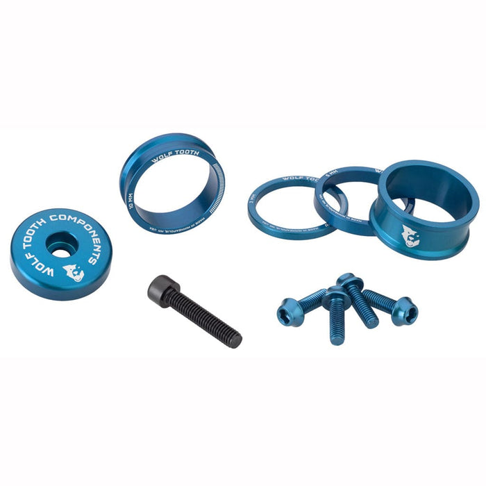 Wolf Tooth Anodized Color Kit Bicycle Headset Spacers