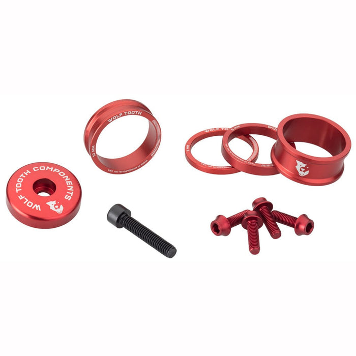 Wolf Tooth Anodized Color Kit Bicycle Headset Spacers