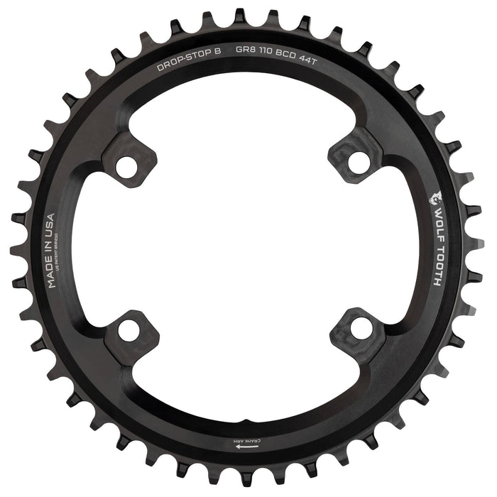 Wolf Tooth 110 BCD Asymmetric 4-Bolt Chainrings for Shimano GRX Cranks