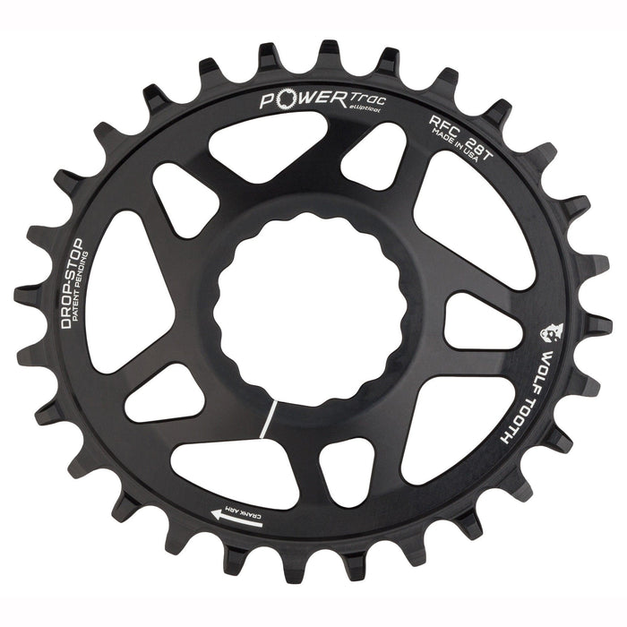Wolf Tooth Oval Direct Mount Bicycle Chainrings for Race Face Cinch - Drop-Stop A