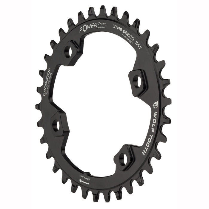 Wolf Tooth Oval 96 mm BCD Bicycle Chainrings for Shimano XT M8000 and SLX M7000