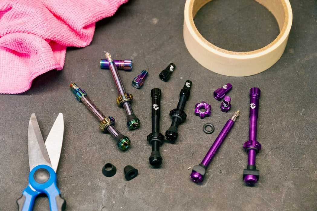 Wolf Tooth Tubeless Presta Bicycle Tire Valves Stem Kit