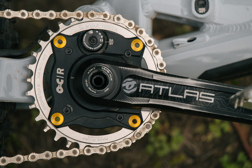 104 BCD Chainrings - Raw Silver