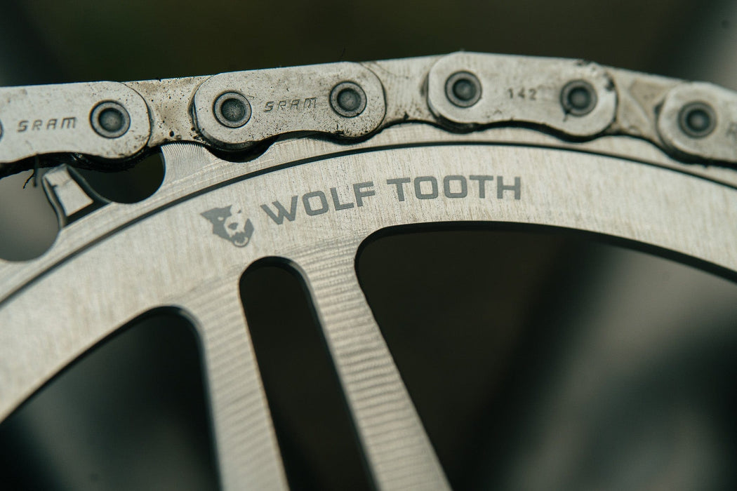 Wolf Tooth Direct Mount Chainrings for SRAM 8-Bolt Gravel / Road Cranks - Raw Silver