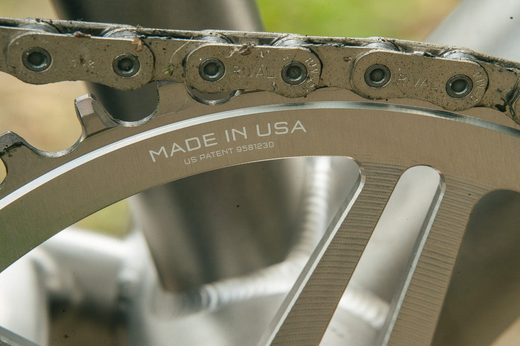 Wolf Tooth Direct Mount Chainrings for SRAM 8-Bolt Gravel / Road Cranks - Raw Silver