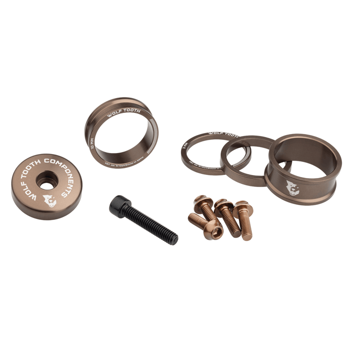Wolf Tooth Anodized Color Kit Bicycle Headset Spacers