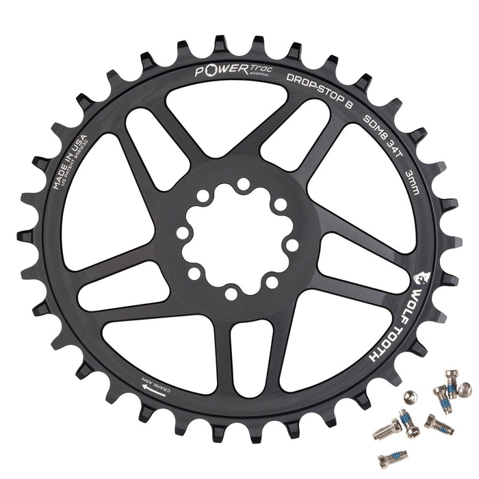 Wolf Tooth Oval Direct Mount Bicycle Chainrings for SRAM 8-Bolt Mountain Cranks