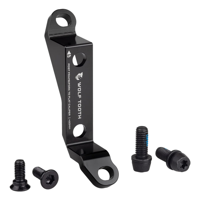 Wolf Tooth Post to Flat Mount Bicycle Brake Adaptors