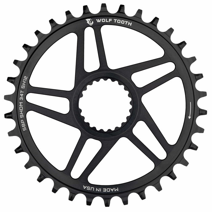 Wolf Tooth Direct Mount Bicycle Chainrings for Shimano Cranks