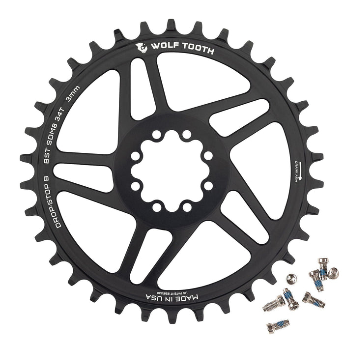 Wolf Tooth Direct Mount Bicycle Chainrings for SRAM 8-Bolt Mountain Cranks