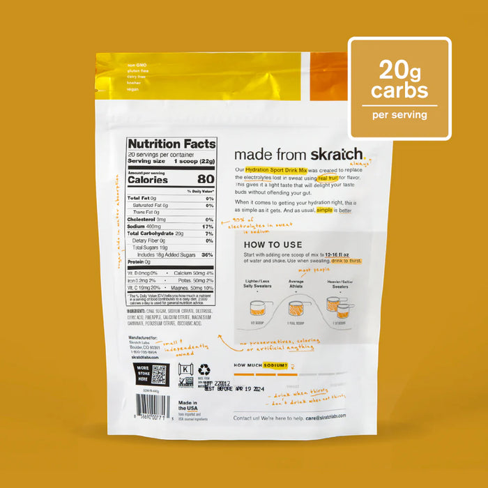 Skratch Labs Sport Hydration Bicycle Nutrition Drink Mixes