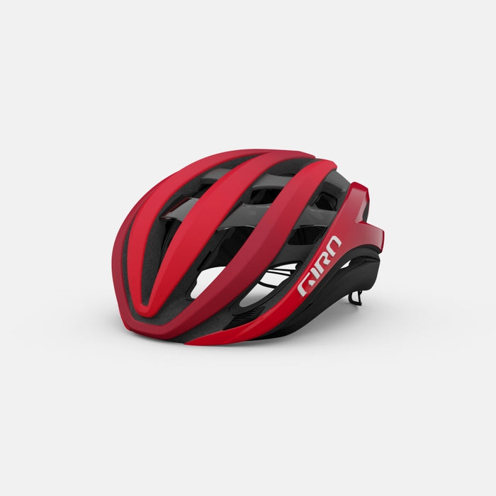 Giro Aether Spherical Bicycle Helmets Matte Bright Red/Dark Red Fade Large