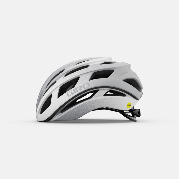 Giro Helios Spherical Bicycle Helmets Matte White/Silver Fade Large