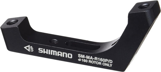 SHIMANO CONVERTER FOR ROAD DISC BRAKE MOUNT, SM-MA-R160P/D, Flat Mount to Post Mount, 160mm, Rear