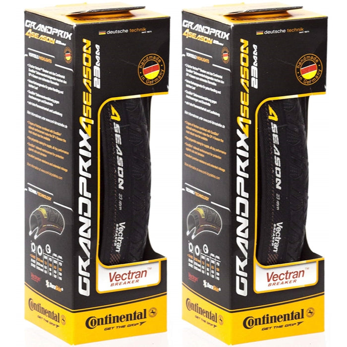 Continental Grand Prix 4 Season 700 X 23 Black-Duraskin - Set of 2