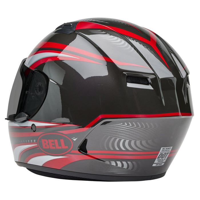 Bell Moto Qualifier Red/Silver Conduit Small