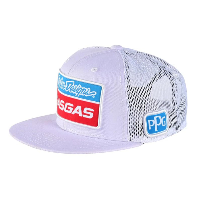 Troy Lee Designs Gasgas Team Snapback Hat White