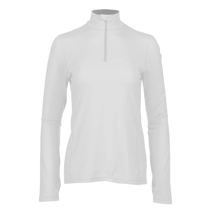 Hot Chillys Womicro-Elite Chamois Zip-T Womens White X-Large