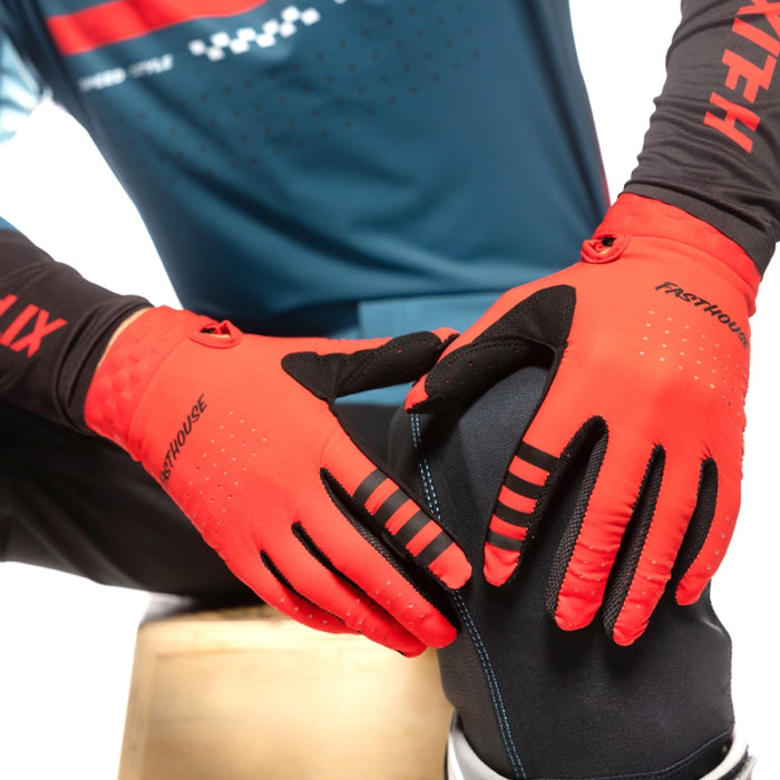 Fasthouse Helix Podium Glove Red  X-Large