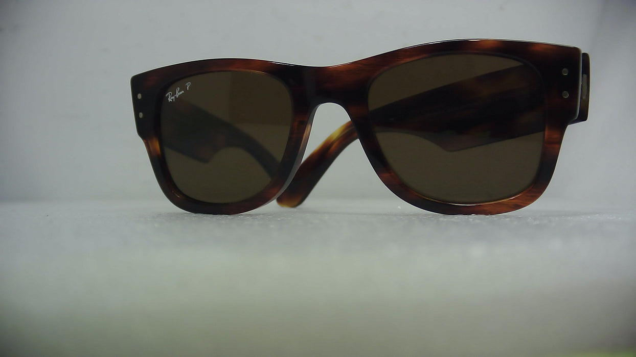 Rayban Mega Wayfarer Striped Havana/Brown Polar 51 - Open Box (Without Box)