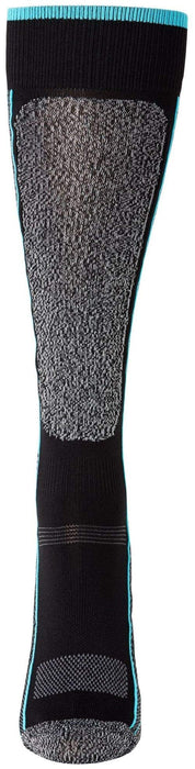 Hot Chillys Woelite Low Volume Sock Womens Black/Aqua Medium