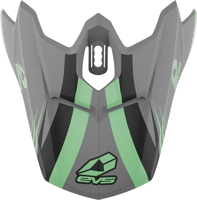 EVS Helmet Visor T3 Work , Matte Grey/Green/Black