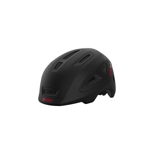 Giro Scamp II Youth Bicycle Helmets Matte Black/Red Small