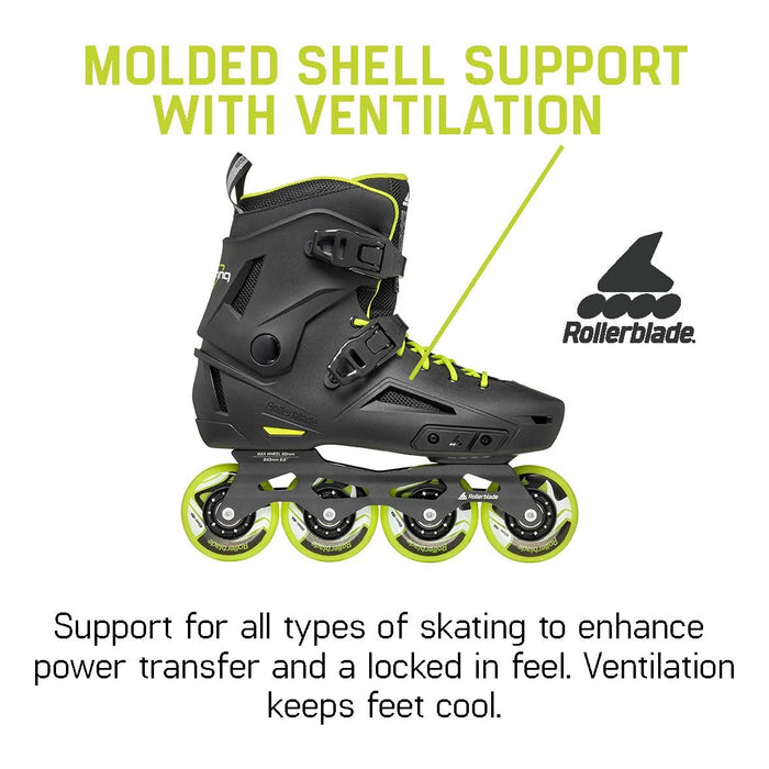 Rollerblade Lightning Black/Lime 13/13.5