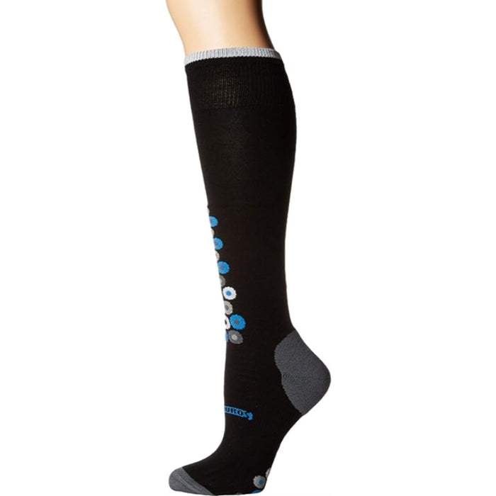 Eurosocks Snow Drop Ski Socks Black/White X-Small