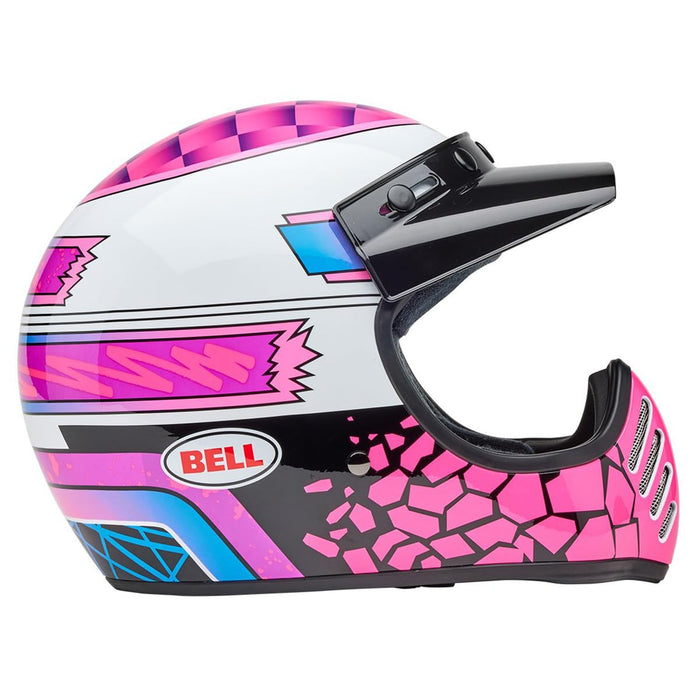 Bell Moto Moto-3 Pink/Purple Deathspray Small