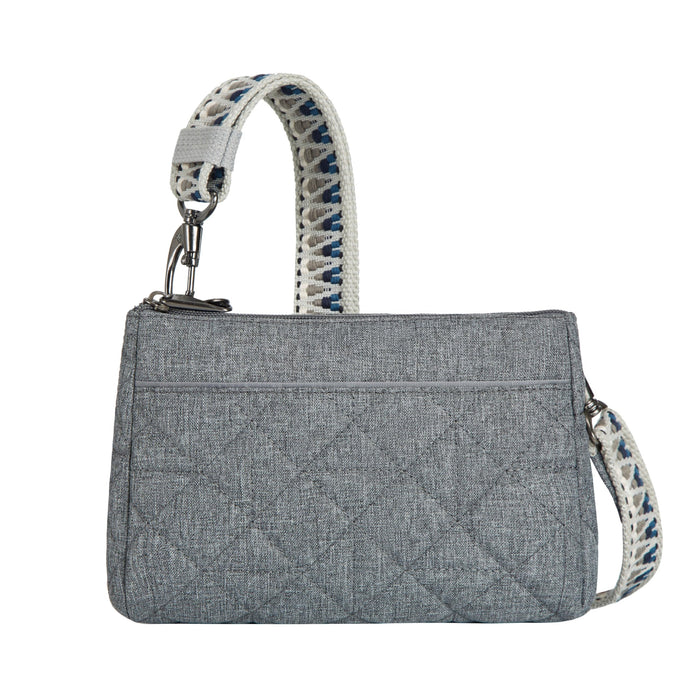 Travelon AT Boho Clutch Xbody Gray Heather