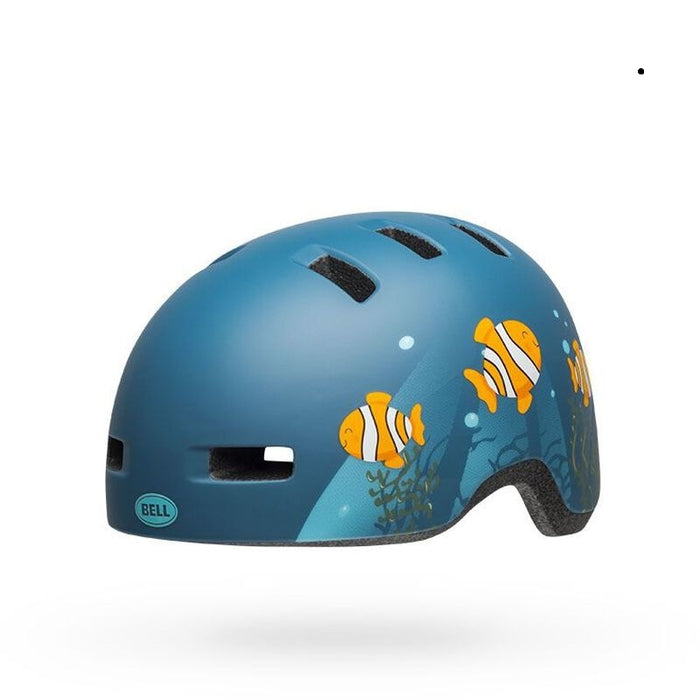 Bell Bike Lil Ripper Bicycle Helmets Clown Fish Matte Gray-Blue Universal Child