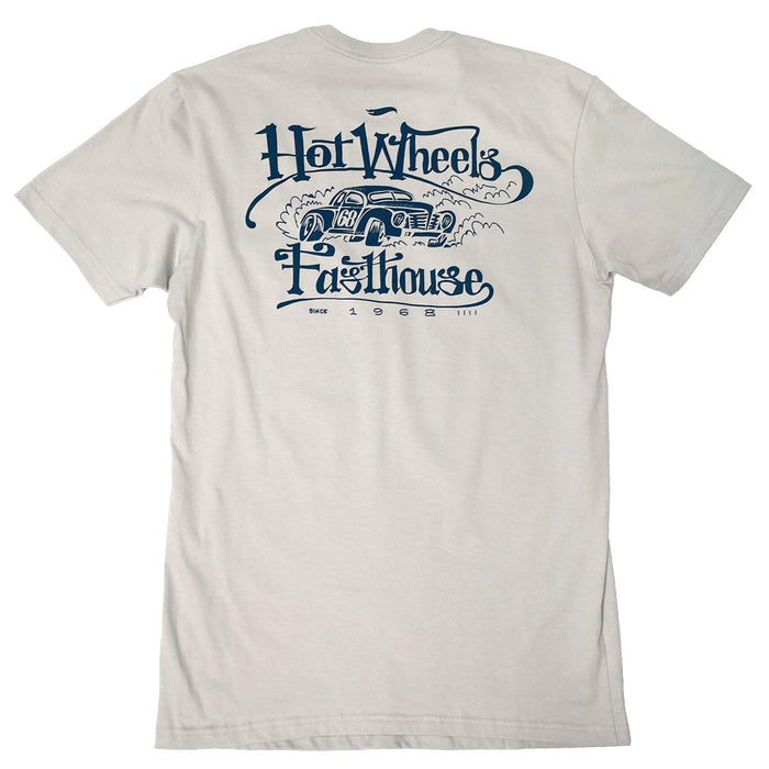 Fasthouse Hot Wheels Getaway Midweight SS Tee Light Gray Small