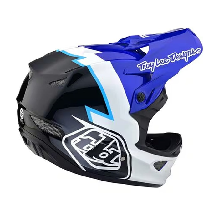 Troy Lee Designs D3 Fiberlite Helmet No Mips Volt Blue X-Large